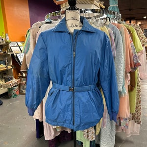 Vintage 70's Woman's Eddie Bauer Goose Down Belted Ski Parka Coat Jacket