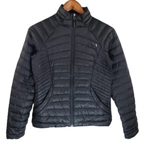Y2K The North Face 700 Fill Goose Down Sweater Puffer Ultralight Quilted Jacket Womens Size XS Black Alpine Coat Insulated Hiking Ski Winter