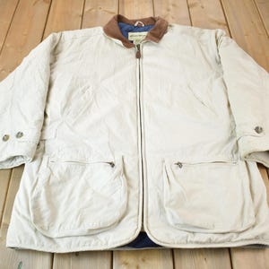 Vintage Y2K Eddier Bauer Goose Down Quilt Lined Jacket Large