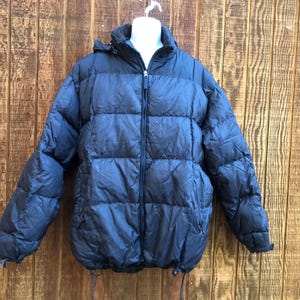 Gap Down filled feather jacket coat mens size XXL insulated warm winter hood hooded