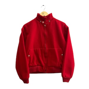 Vintage 90s Polo Ralph Lauren Red Bomber Jacket Women MEDIUM Polo Ralph Lauren Down Jacket Polo Ralph Lauren Puffer Jacket Polo Ralph Lauren