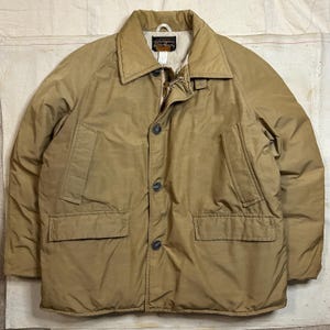 Vintage 1970s Eddie Bauer Goose Down Northwind Jacket Mens Size XL Tan