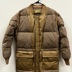 vintage 80s Down Jacket - Evin Brand down feather jacket liner - puffer coat - EXCELLENT CONDITION