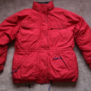Vintage 1990s REI Down Jacket Red Women's 10, Large Gorpcore