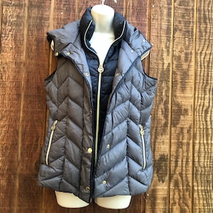 Michael Kors Down feather vest jacket women's size medium insulated