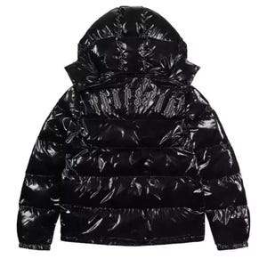 Trapstar Black Hooded Mens Puffer Jacket | Lightweight Shiny Finish | Streetwear Outerwear for Winter