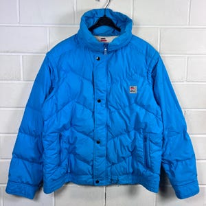 Vintage Elho down jacket with detachable sleeves – Blue – 90s Puffer Jacket – 2-in-1 Jacket Vest – Unisex – Size M