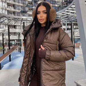 Women’s Winter Jacket | Warm Waterproof Puffer Coat with Hood | Lightweight Micro Down 250 | Cozy Cold Weather Outerwear