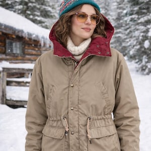 Vintage Women's Down Quilted Reversible Puffer Coat / Size Medium / Bibi Bros Vintage Parka