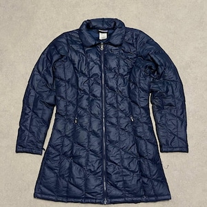 Vintage Patagonia Womens Down Coat Jacket Puffer Quilted Blue Size S