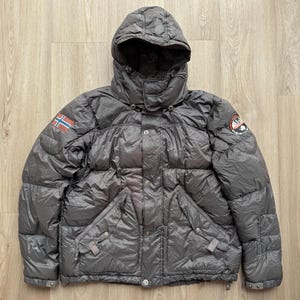 Napapijri Gray Down Puffer Jacket