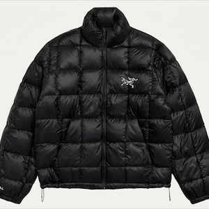 Men’s Black Waterproof Puffer Jacket – Quilted Insulated Winter Coat