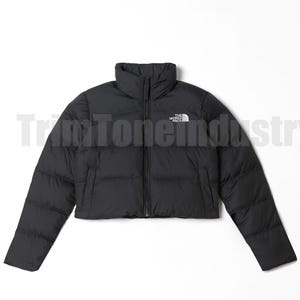handcrafted The North Face Cropped Puffer Jacket for womens