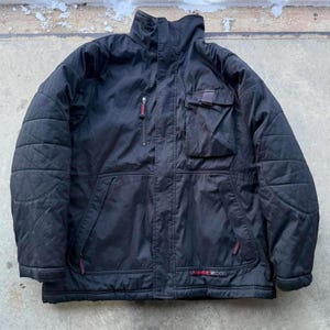 VTG Y2K Nike black puffer down jacket size large