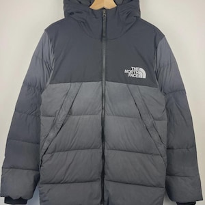 Vintage The North Face 550 Grey & Black Down Filled Puffer Jacket Size S