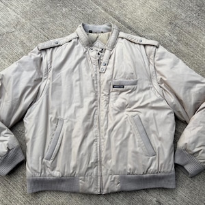 RARE VINTAGE Members Only 80% down filled bomber jacket with zip off sleeves to convert to vest. Sz 42