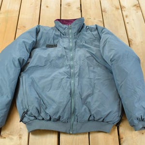 Vintage 1990s Columbia Sportswear Reversible Goose Down Puffer Jacket Men's L