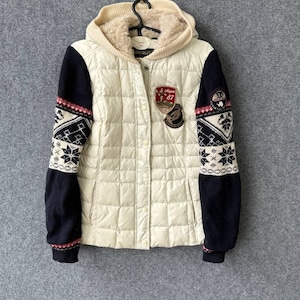 Napapijri Women’s down jacket with knit sleeves size M