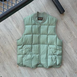 VINTAGE 70s 80s | Eddie Bauer Canadian Down Vest Jacket sz M/L