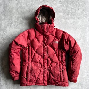 Vintage 90s The North Face 600 Quilted Red Puffer Jacket Tagged Womens Medium